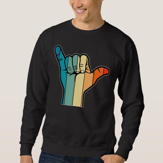 Sudadera Vino de los Surfistas de Surf de la Playa de Hawái (Anverso)