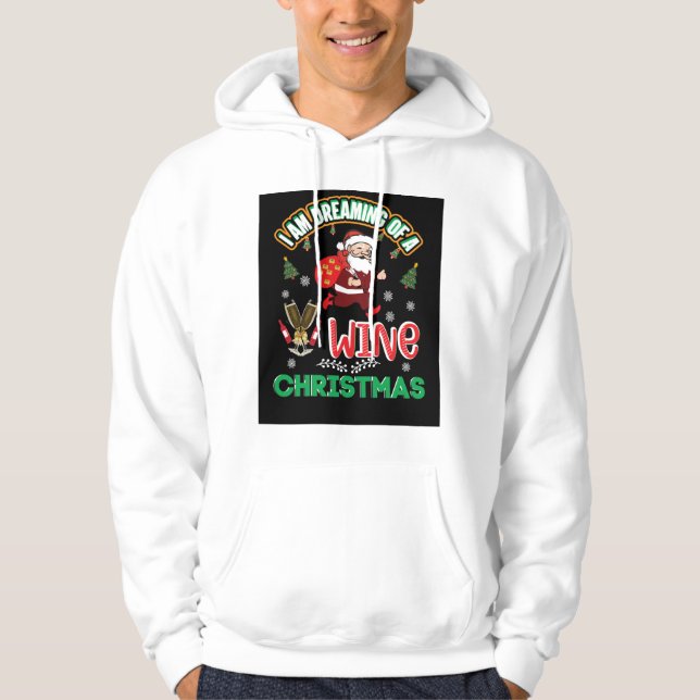 Sudadera Vino de Navidad (Anverso)