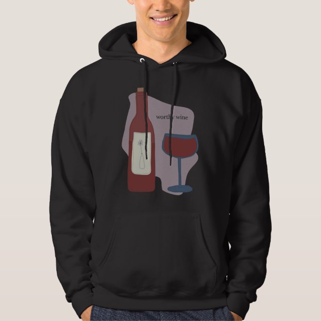 Sudadera Vino digno (Anverso)