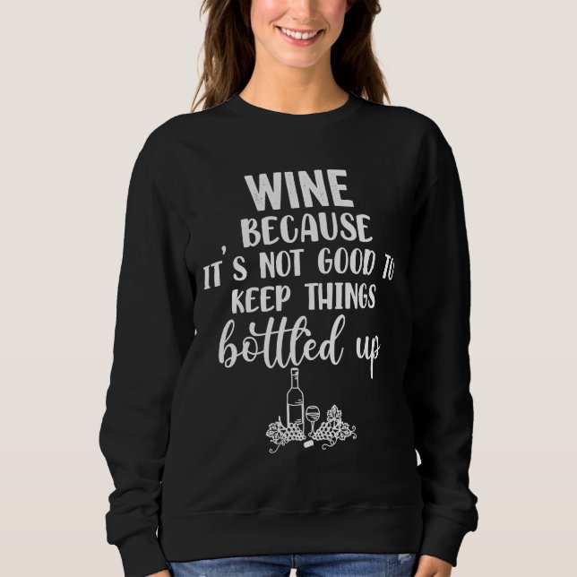 Sudadera Vino embotellado (Anverso)