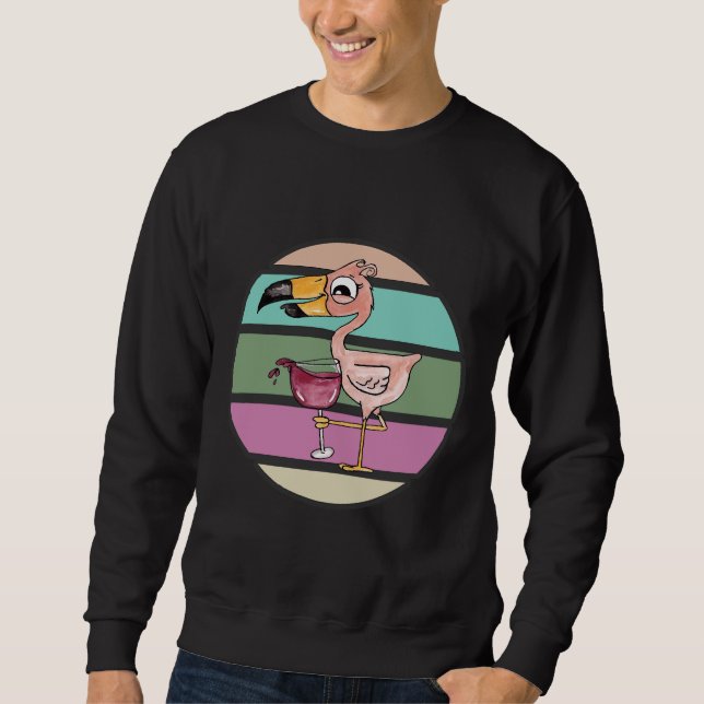 Sudadera Vino Flamingo (Anverso)