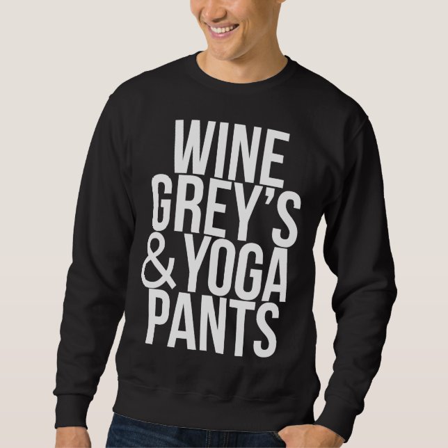 Sudadera Vino Gris S&amp Yoga Pants (Anverso)