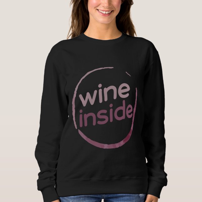 Sudadera Vino interior alimentado (Anverso)