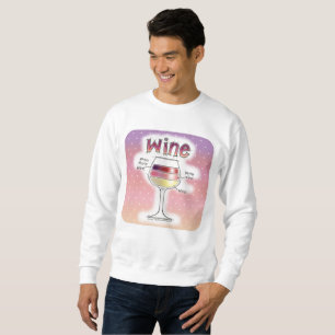 SUDADERA VINO, MÁS VINO, AÚN MÁS VINO