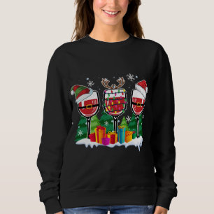 Sudadera Vino navidad - Gracioso reno Santa Xmas Alcohol