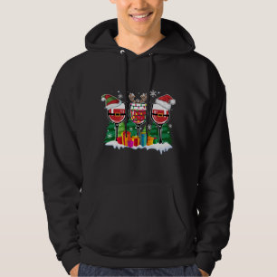Sudadera Vino navidad - Gracioso reno Santa Xmas Alcohol