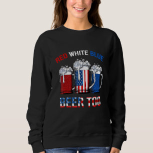 Sudadera Vino Rojo Azul Uu Bandera Gafas Estadounidenses Pa