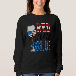Sudadera Vino Rojo Y Azul 4 De Julio Vino Rojo Azul Blanco