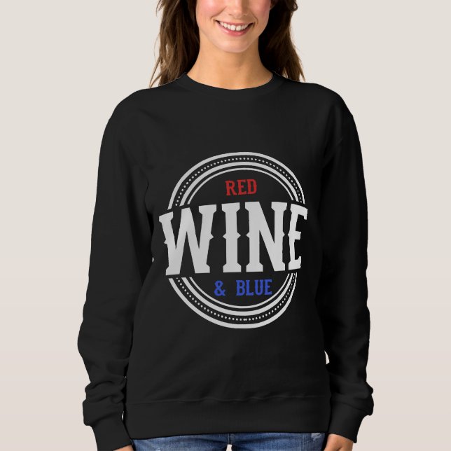Sudadera Vino Rojo Y Vino Azul (Anverso)