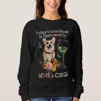 Sudadera Vino y Corgis