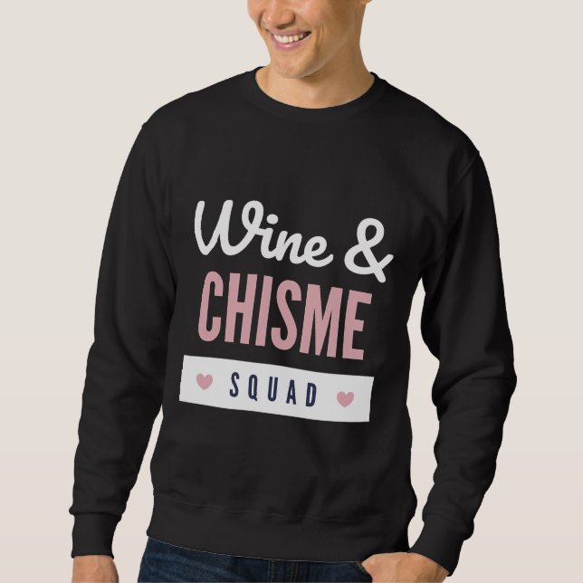 Sudadera Vino Y Escuadrón Chisme (Anverso)