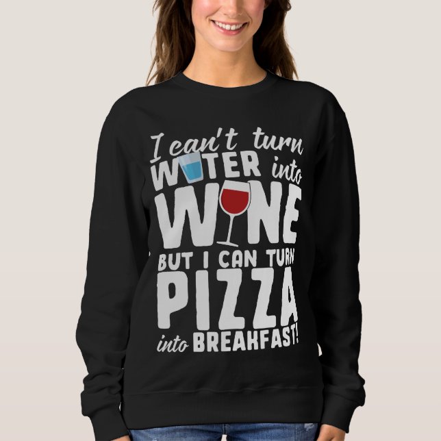 Sudadera Vino Y Pizza (Anverso)