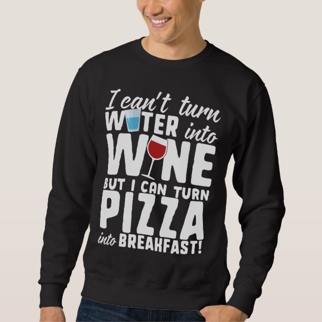 Sudadera Vino Y Pizza (Anverso)