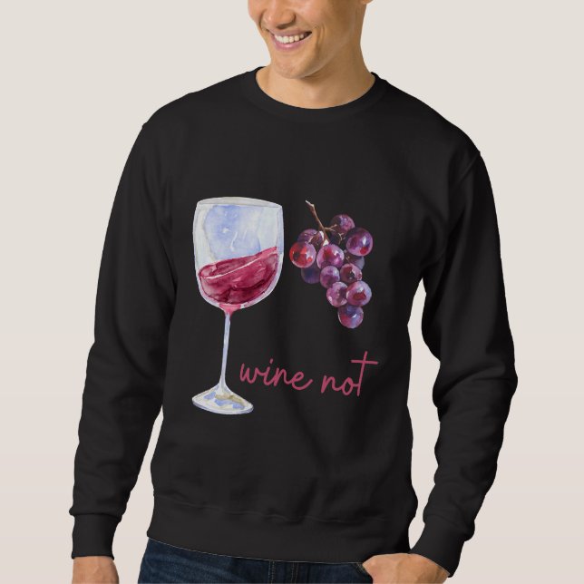 Sudadera Vino Y Uvas (Anverso)
