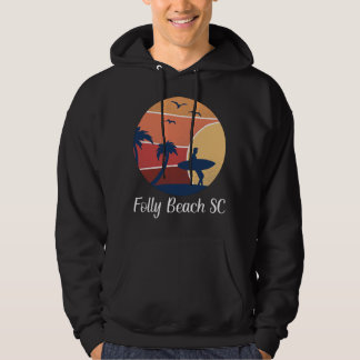 Sudadera Vinta del Surfista del Club de Surfing Folly Beach