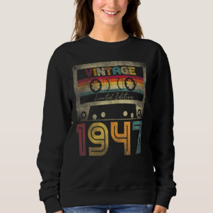 Sudadera Vintage 1947 75th Birthday Ideas Hombres Hombres M