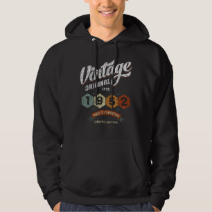 Sudadera Vintage 1952 Bday Edad A Perfección 69º Cumpleaños