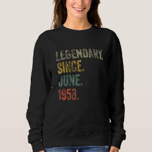Sudadera Vintage 1958 64th Birthday Legendary From June 19