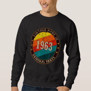 Sudadera Vintage 1963 Original Parts Birthday