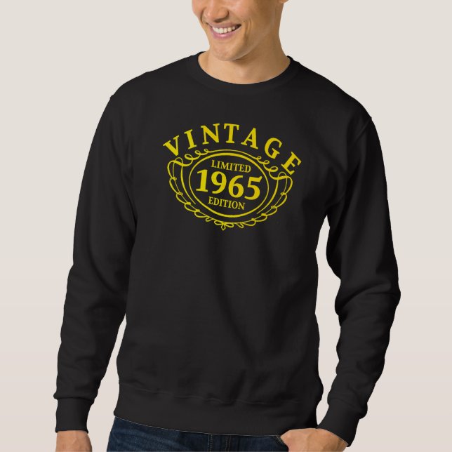 Sudadera Vintage 1965 Turning 57 Years (Anverso)