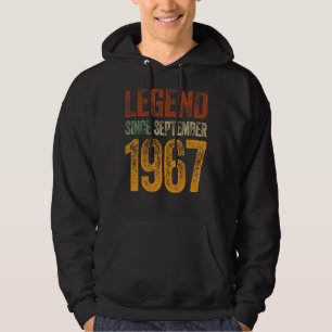 Sudadera Vintage 1967 Cumpleaños Leyenda Nacida Desde