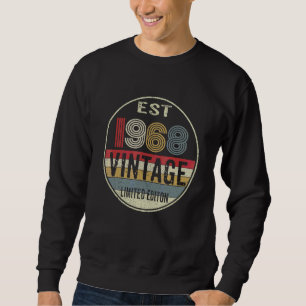 Sudadera Vintage 1968 54º cumpleaños