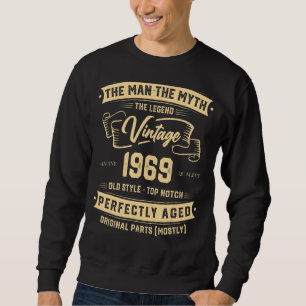 Sudadera Vintage 1969 El Hombre El Mito La Leyenda Cumpleañ