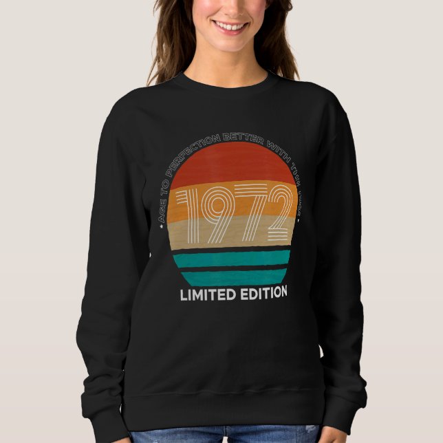 Sudadera Vintage 1972 50ª fiesta de cumpleaños (Anverso)