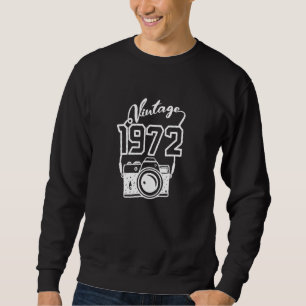 Sudadera Vintage 1972 con cámara fotográfica analógica 50º 
