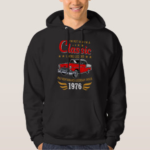 Sudadera Vintage 1976 Birthday Classic Car Para Leyendas Na