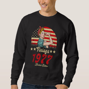 Sudadera Vintage 1977 1977 45th B Day 45 años