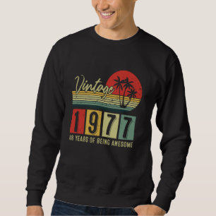 Sudadera Vintage 1977 Edición Limitada 48ª Regalos de cumpl