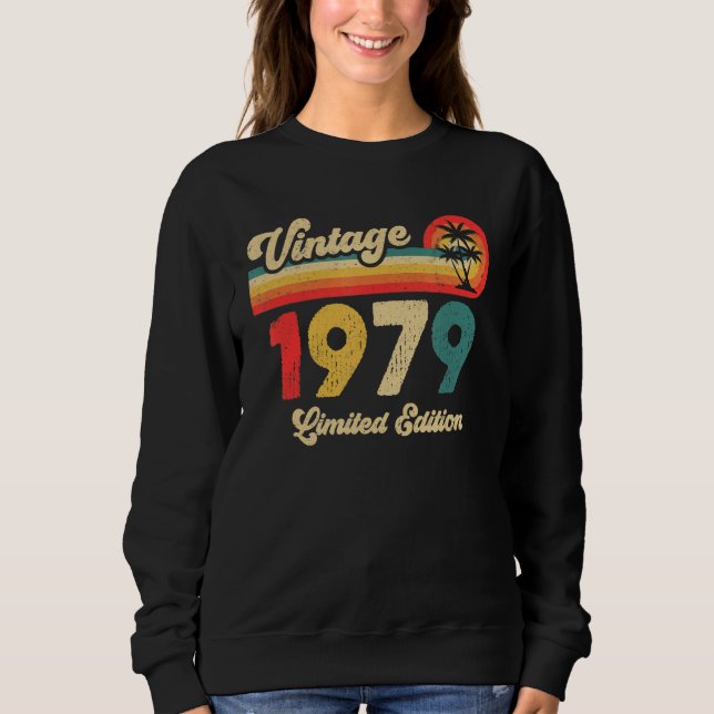 Sudadera Vintage 1979 Hombres Mujeres Leyenda Retro desde (Anverso)