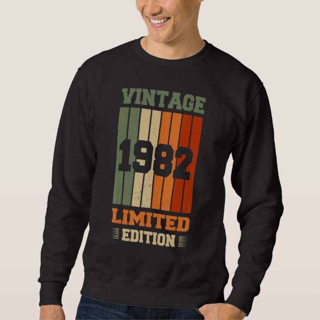 Sudadera Vintage 1982 40º cumpleaños 1 (Anverso)