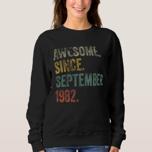 Sudadera Vintage 1982 40º cumpleaños increíble desde septie