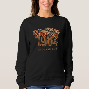 Sudadera Vintage 1984 Todas Las Piezas Originales Para Homb
