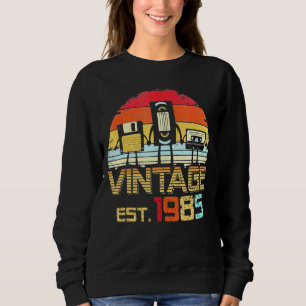 Sudadera Vintage 1985 37º cumpleaños