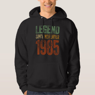 Sudadera Vintage 1985 Cumpleaños Leyenda Nacida Desde
