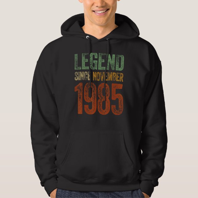 Sudadera Vintage 1985 Cumpleaños Leyenda Nacida Desde (Anverso)