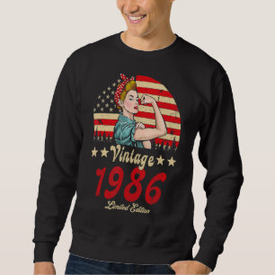 Sudadera Vintage 1986 1986 36th B Day 36 Years