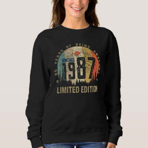 Sudadera Vintage 1987 35º cumpleaños 35 años