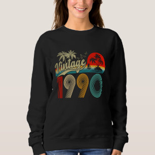 Sudadera Vintage 1990 Graciosos regalos de cumpleaños númer