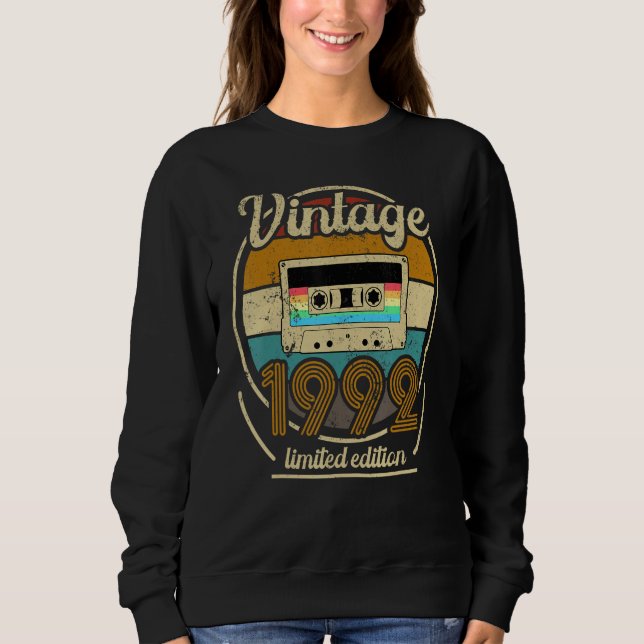 Sudadera Vintage 1992 Limited Edition Retro Cassette Tape (Anverso)