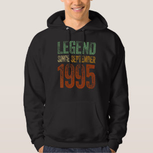 Sudadera Vintage 1995 Cumpleaños Leyenda Nacida Desde