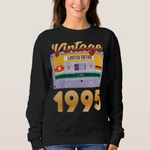 Sudadera Vintage 1995 Nacido En Cinta Cassette Clásica