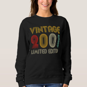 Sudadera Vintage 2001 21 años de edad 21º cumpleaños