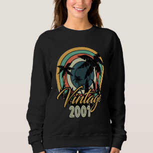 Sudadera Vintage 2001 Palm Surfing Year Of Birth Vintage