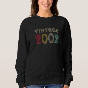 Sudadera Vintage 2002 20º cumpleaños para hombres mujeres 2