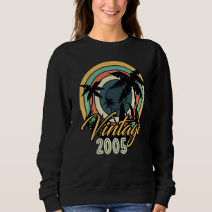 Sudadera Vintage 2005 Palm Surfing Year Of Birth Vintage