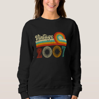 Sudadera Vintage 2007 Regalos de cumpleaños 18 años